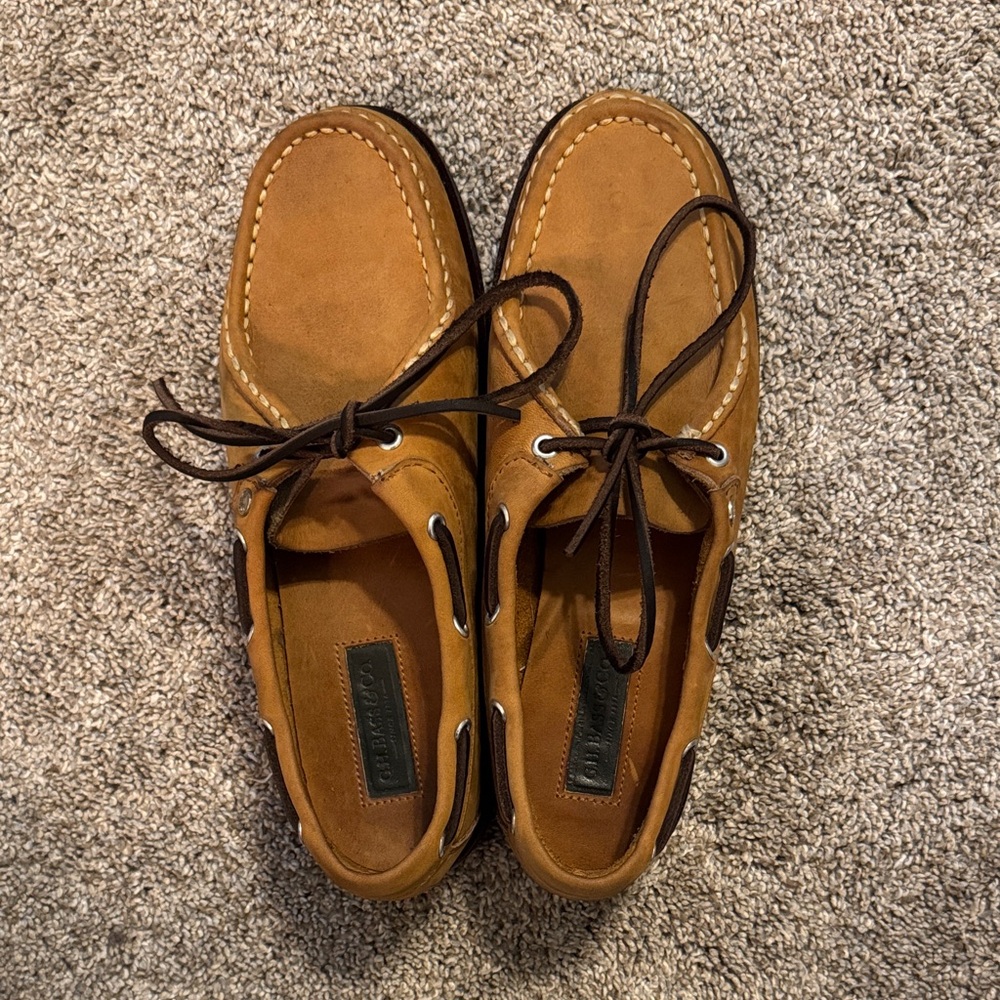 GH Bass loafer boat shoes